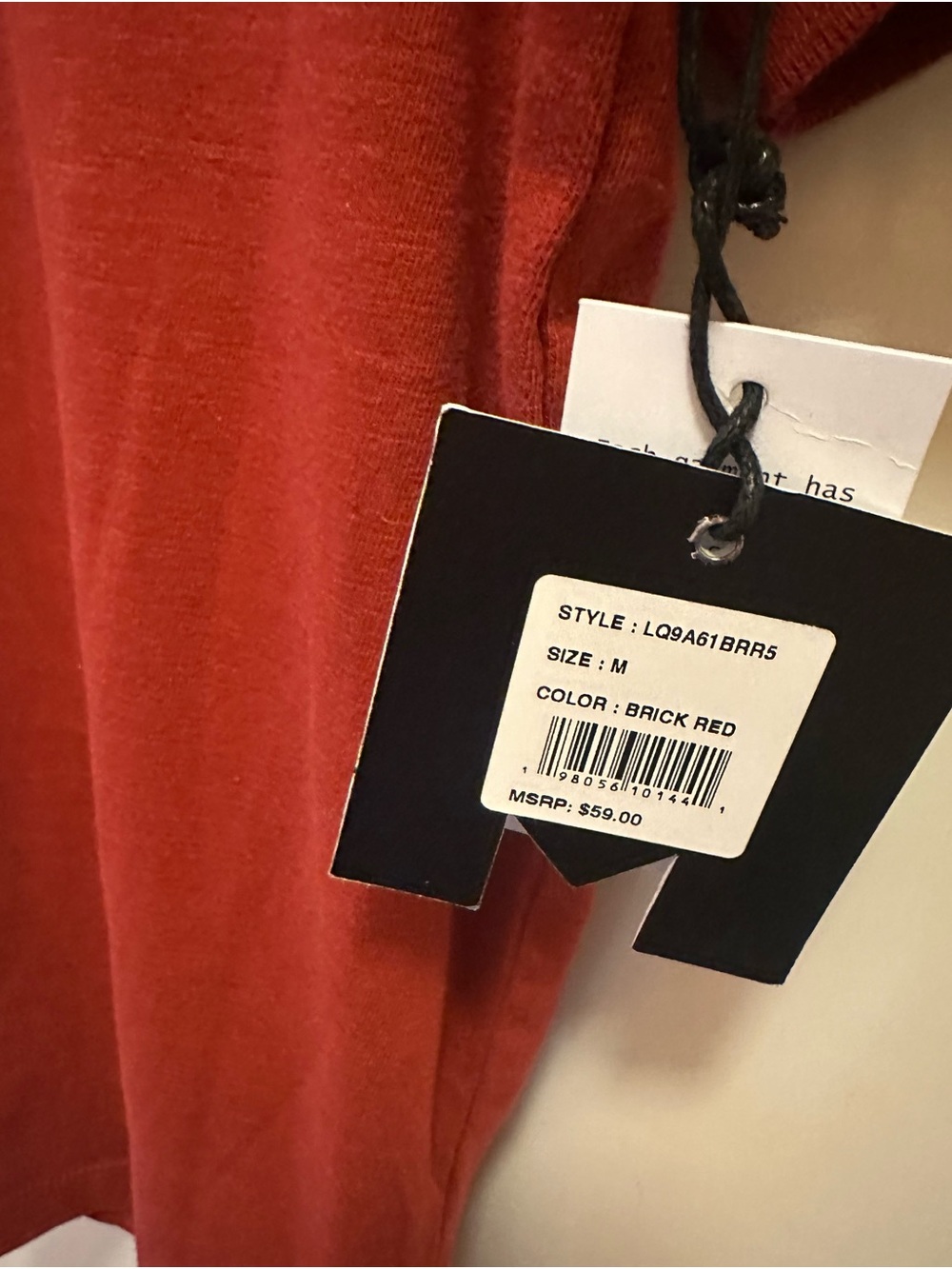 JM Collection Men’s Polo - Deep Rust - Picture 3 of 5
